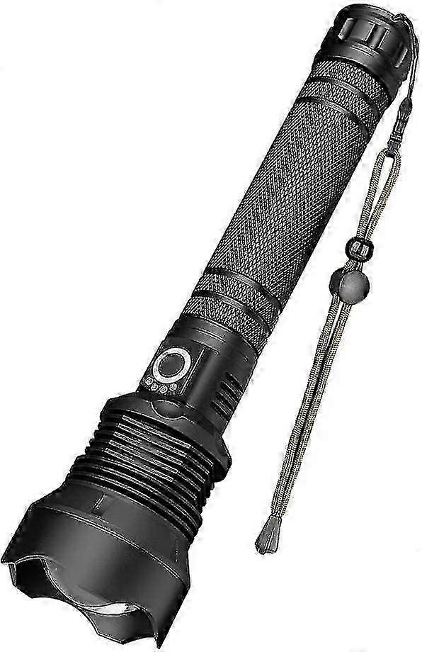 Ultra Bright 90000 Lumens LED Flashlight XHP70 Zoomable Waterproof Rechargeable Torch with USB