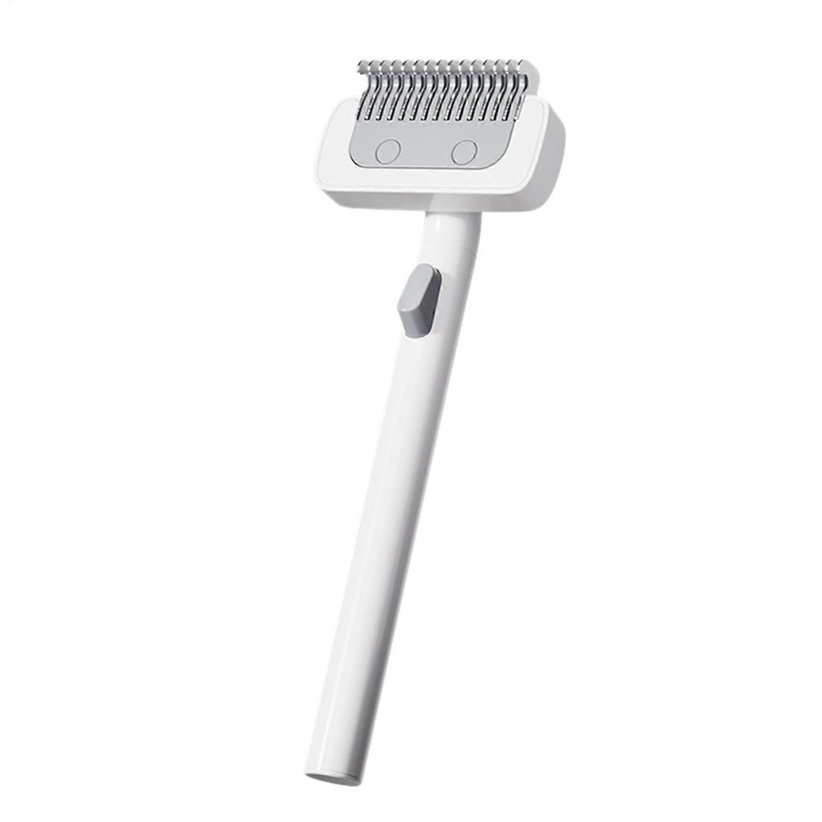 Cat Grooming Comb, Pet Brush for Cats and Dogs, Detangling Slicker Brush with Release Button, Durable and Ergonomic Design