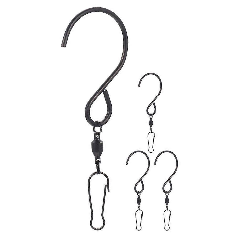 4PCS Stainless Steel Swivel S Hooks Heavy-Duty Hooks Secure and Versatile Hanging Hooks for Hanging Wind Chimes Bird Feeders Plants and Outdoor Decora