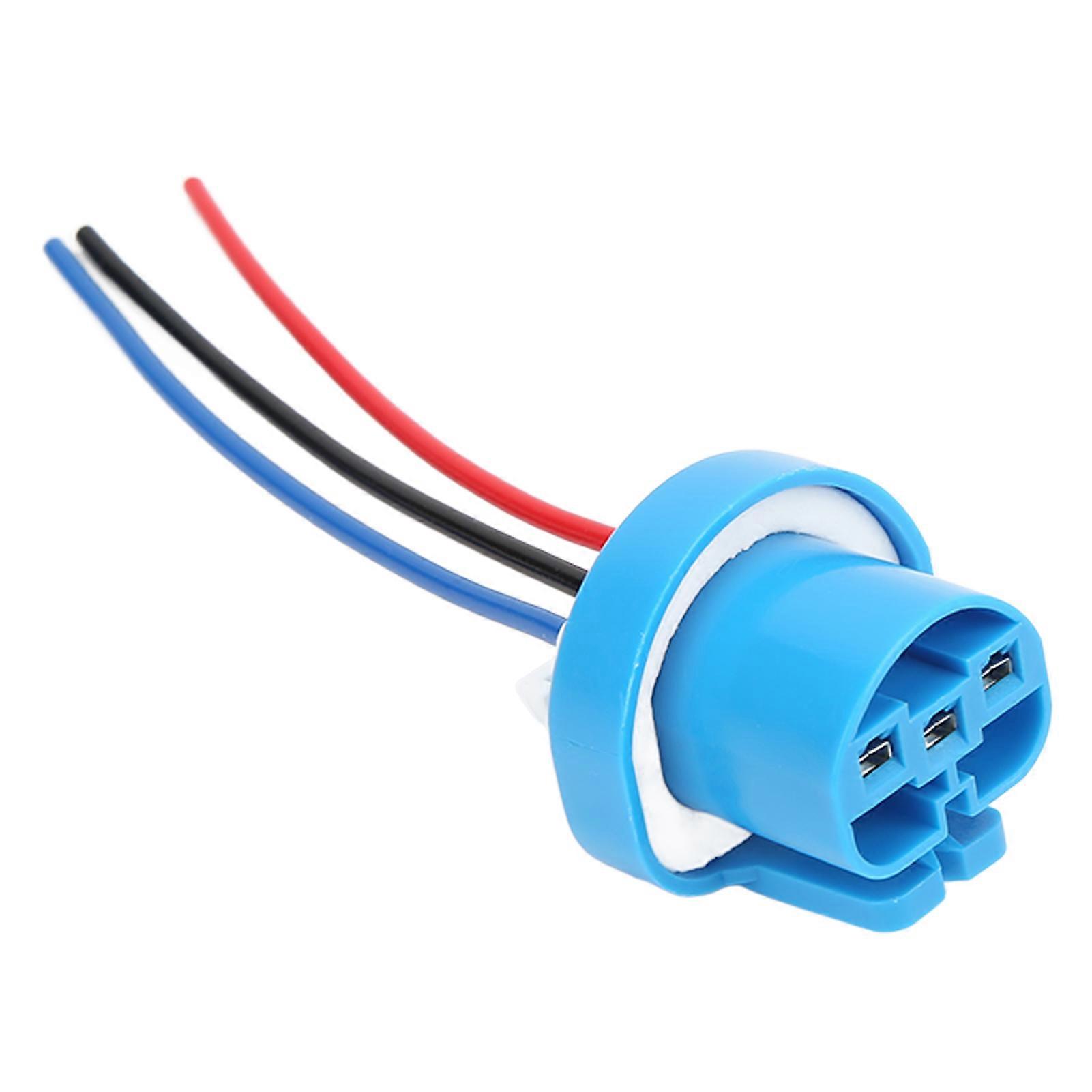 2Pcs Brake Light Socket Female Head Lightweight Compact Convenient Practical Pigtail Light Socket