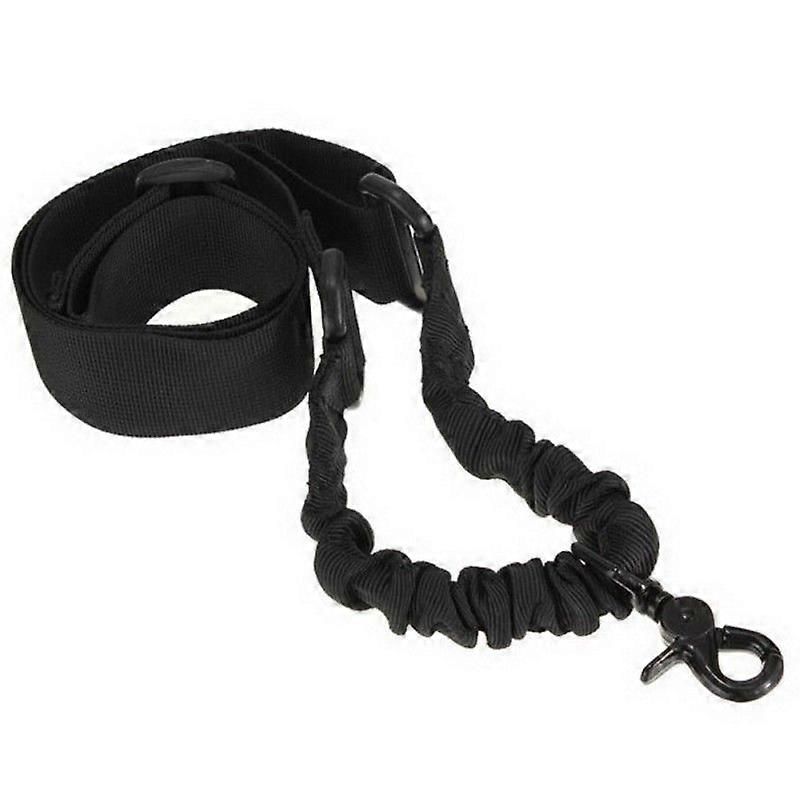 Black Adjustable Hunting Sling - Single-Point Rifle Strap (1-Piece)
