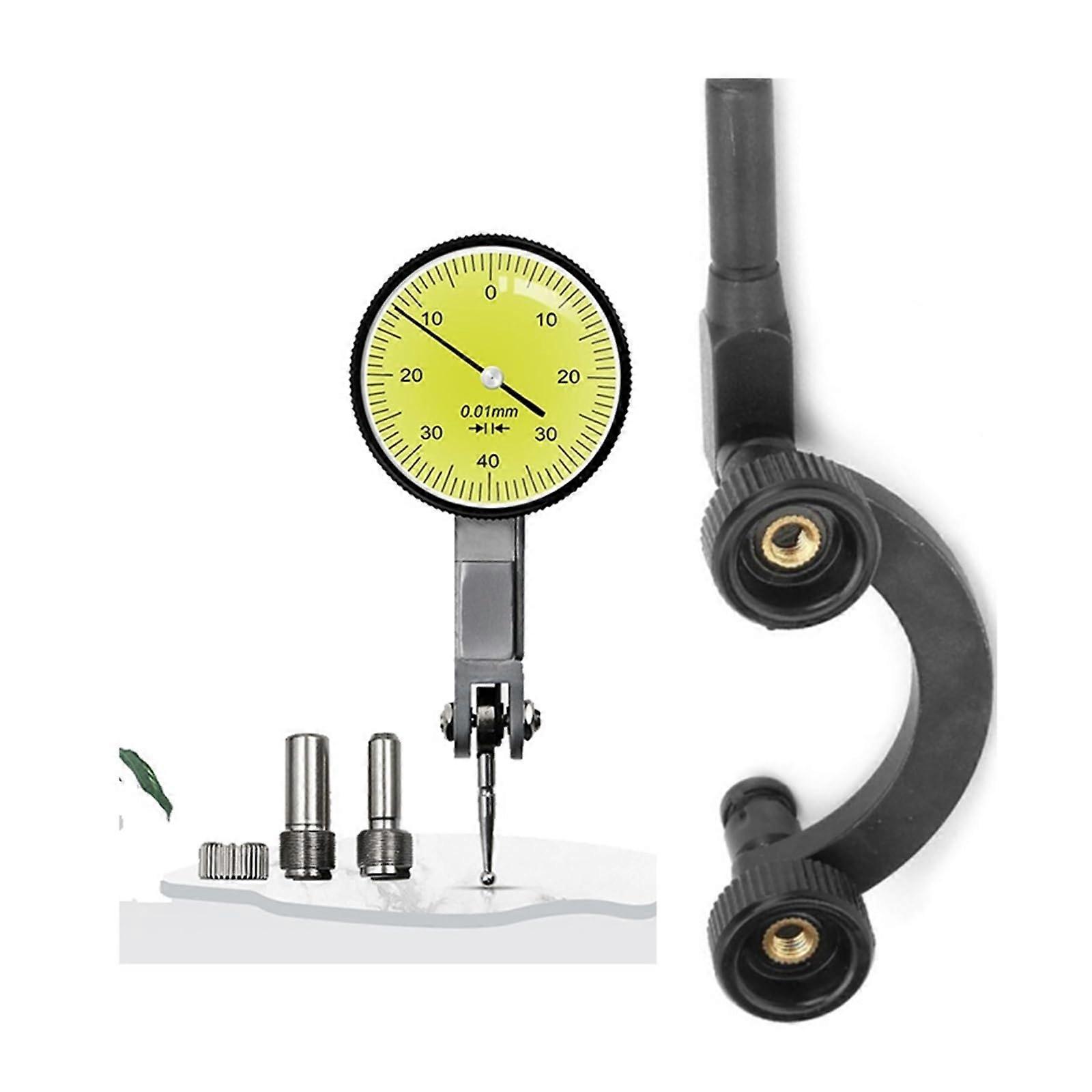 Micrometer Dial Test Indicator Holder 8mm Rod Base Stand Center Finder Measurement Tool Support 2pcs Set D