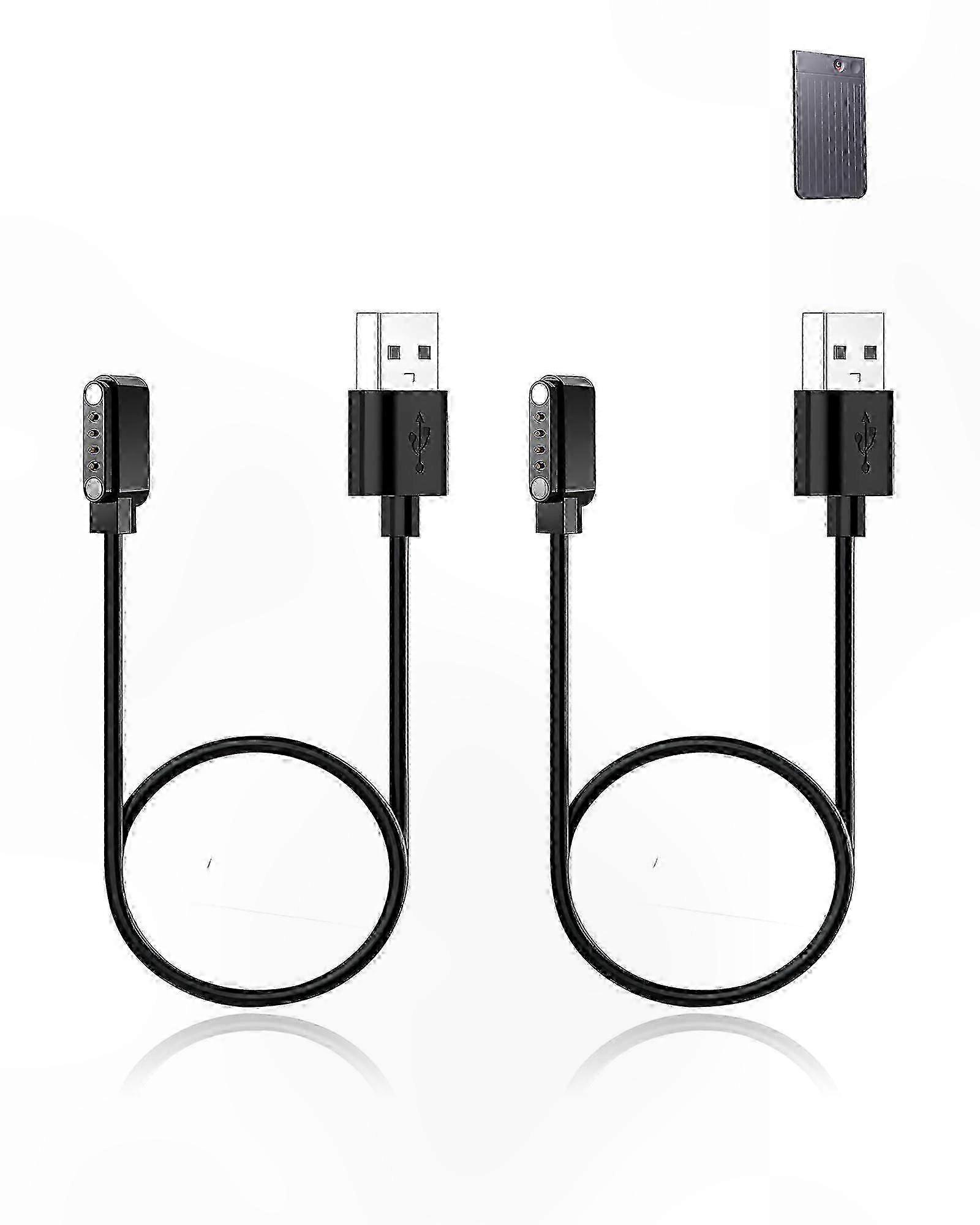 2-Pack Durable Magnetic USB Charging Cable for AI Voice Recorders, Compatible with Various Models