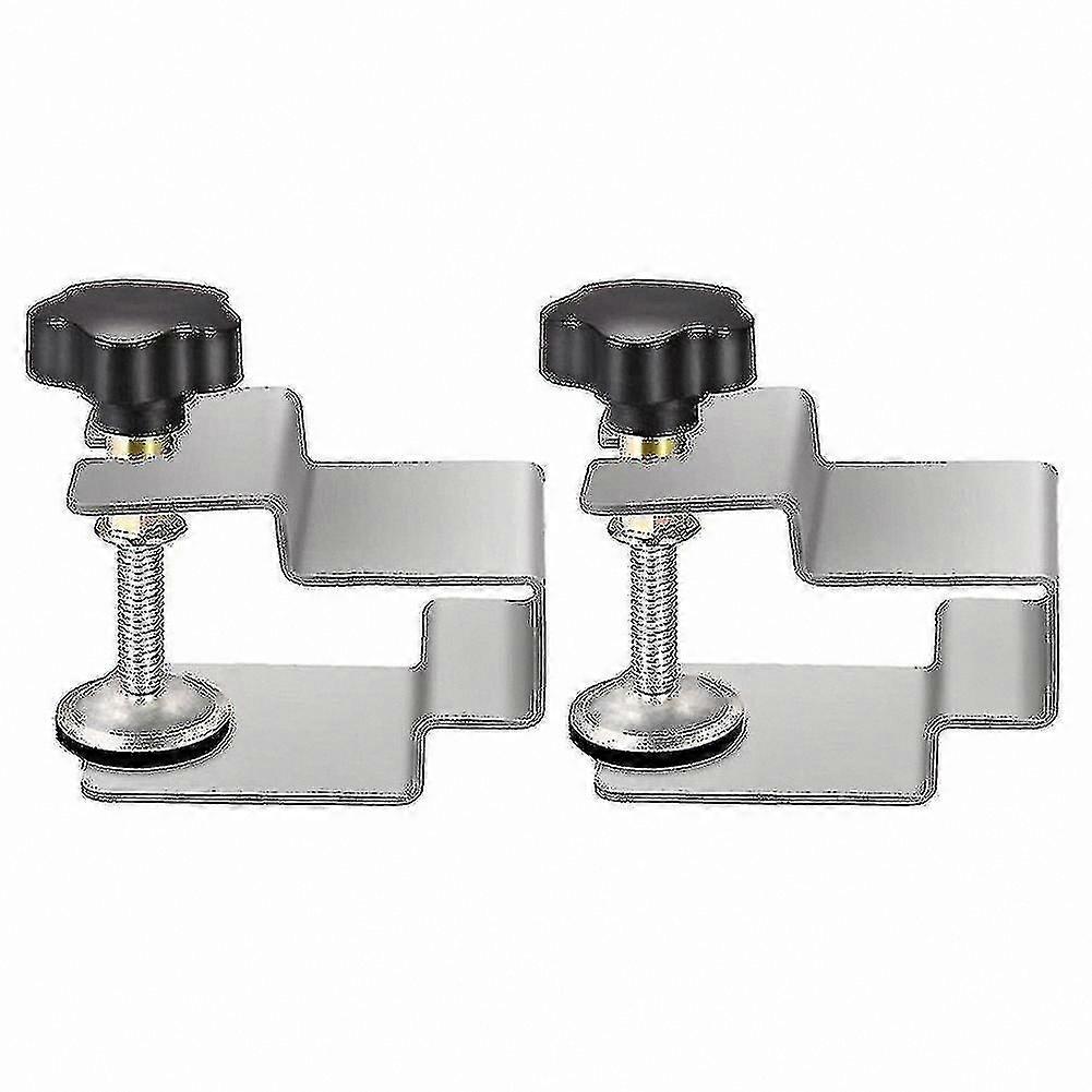 Stainless Steel Drawer Front Clamps - 2 Pack Installation Tools for Cabinets