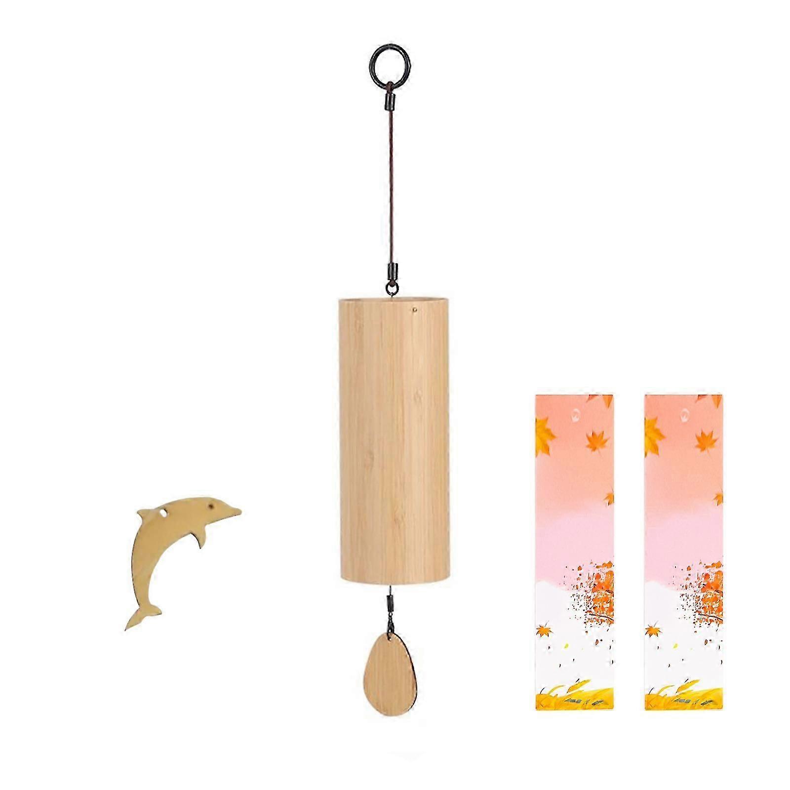 Windbell Bamboo Wind Chime Bamboo Chord Musical Windchime Outdoor Garden Patio
