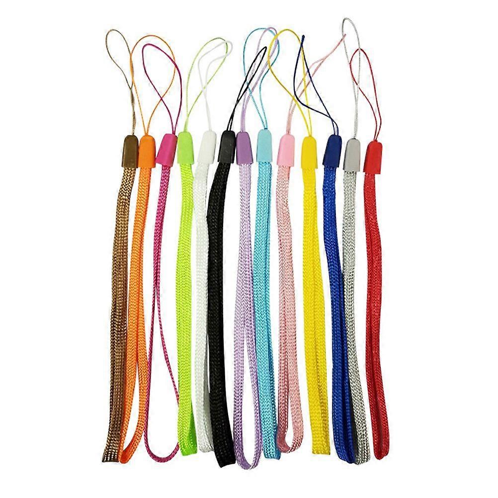 100pcs Colorful Nylon Wrist Lanyard Short Anti-lost Strap for Mobile Phone Camera Keychain (Random Color)