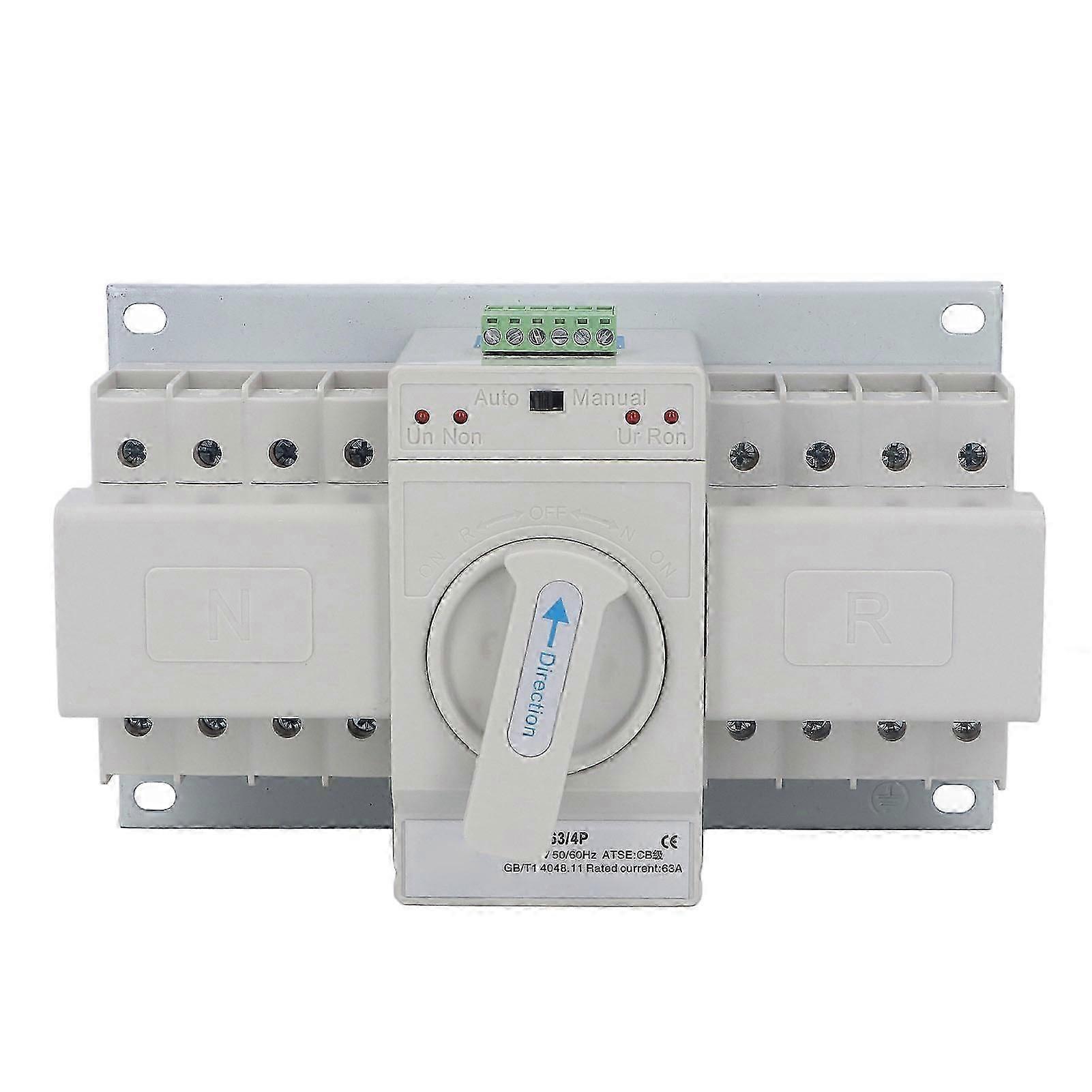 4P Mini Dual Power Automatic Transfer Switch Suitable for 50Hz 60Hz, 400V voltage