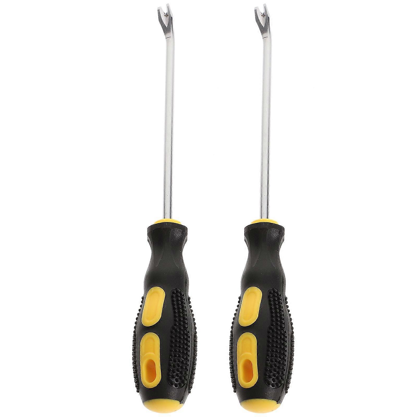 2pcs Nail Puller Carpenter Hand Puller Tack Puller Upholstery Staple Remover