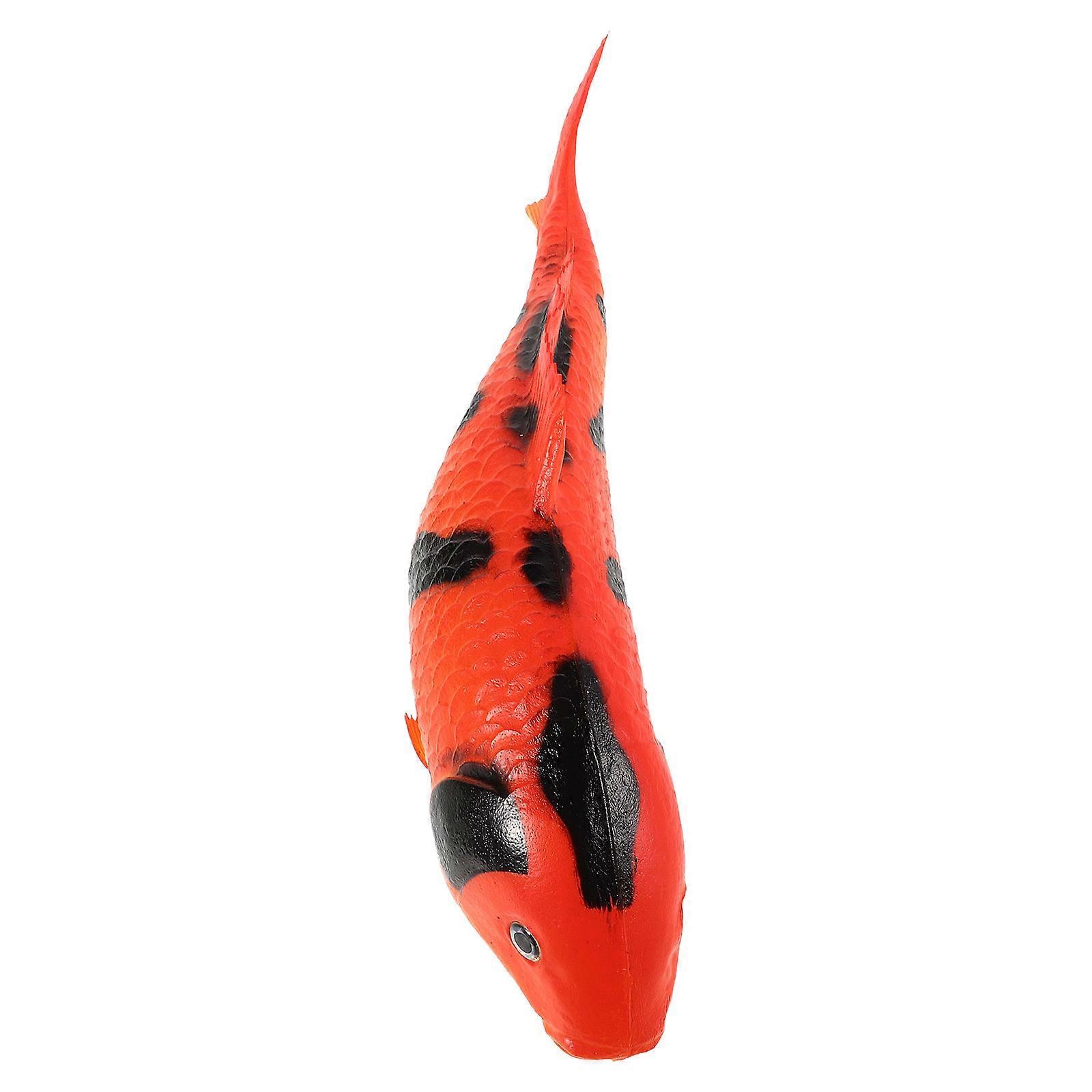 Realistic Simulation Fish Model for Decoration and Education Toy with Vivid Details in Red PU Color