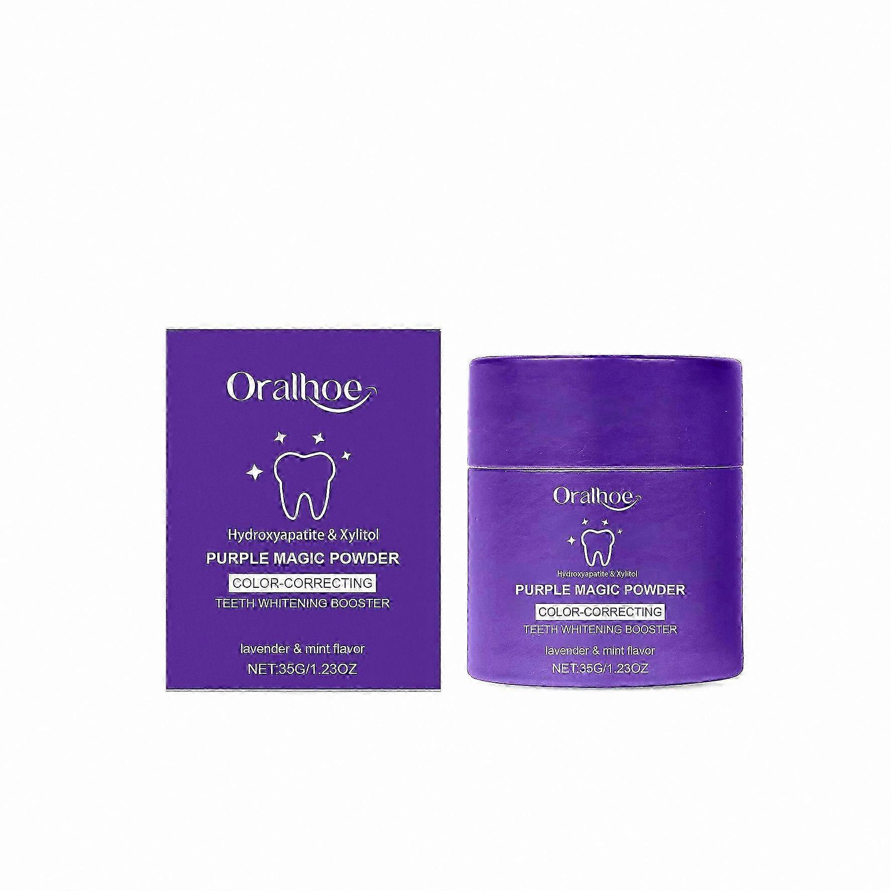Whitening Dental Powder with Hydroxyapatite & Xylitol for Stain Removal and Color Correction - 35g