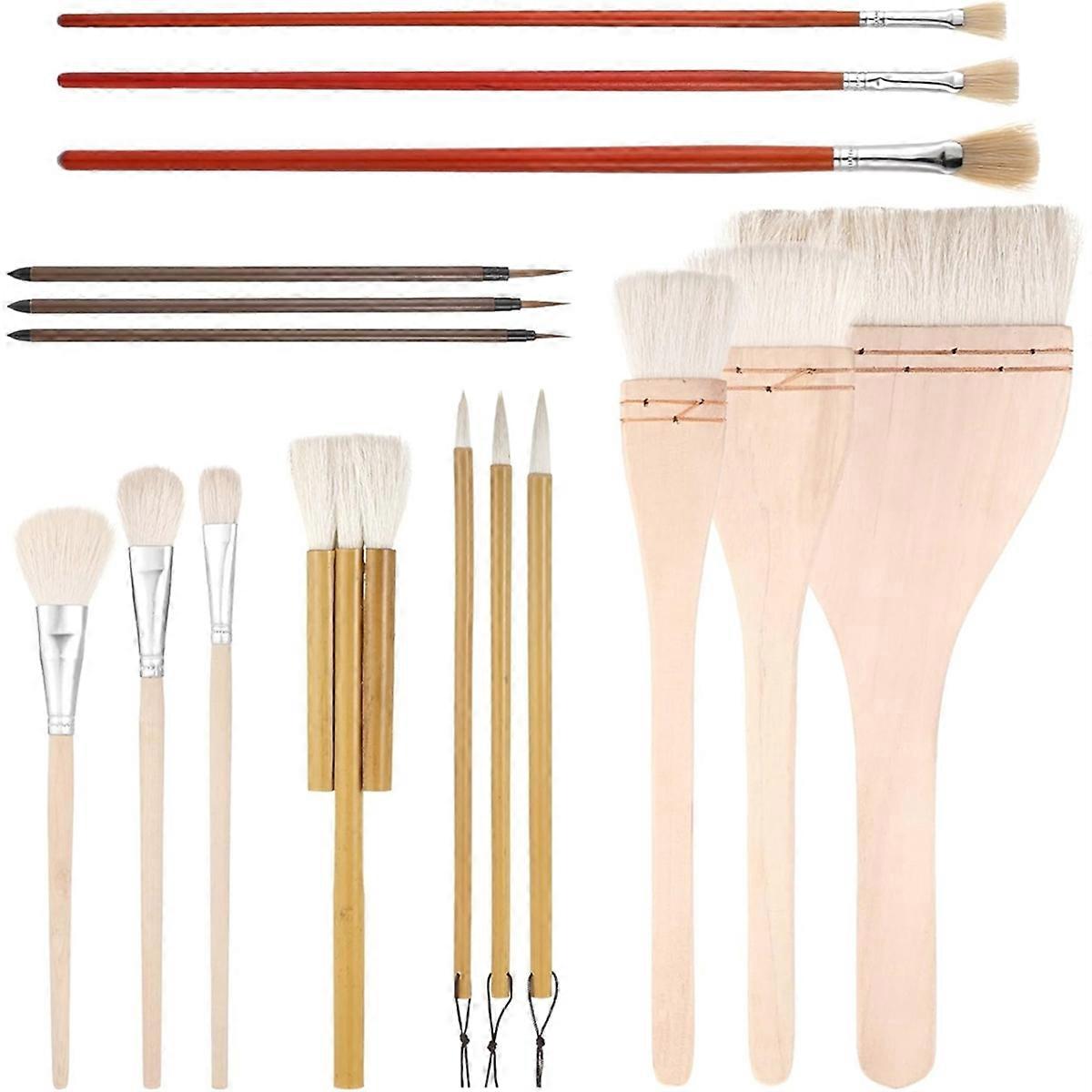 Glaze Brushes for Pottery Different Shapes Pottery Glaze Brushes