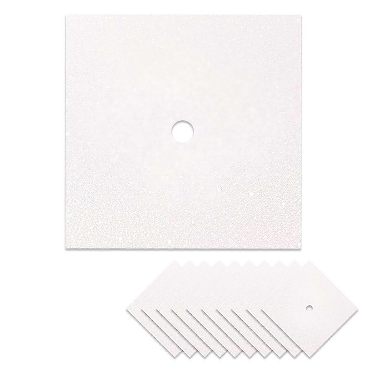 10 τμχ λευκό χαρτόνι Glitter Premium Construction-Paper