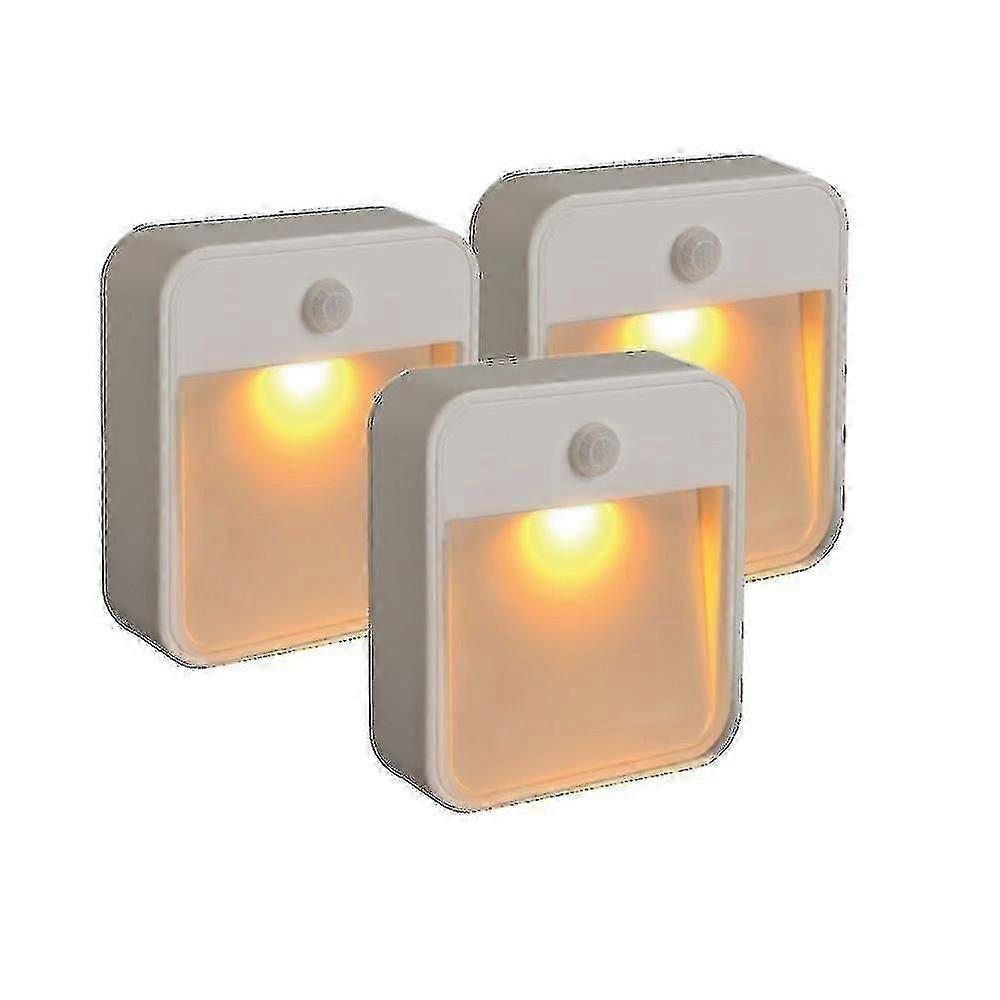 3 Pack Motion Sensor Stick-Anywhere Closet Lights, Wireless LED Step Lights