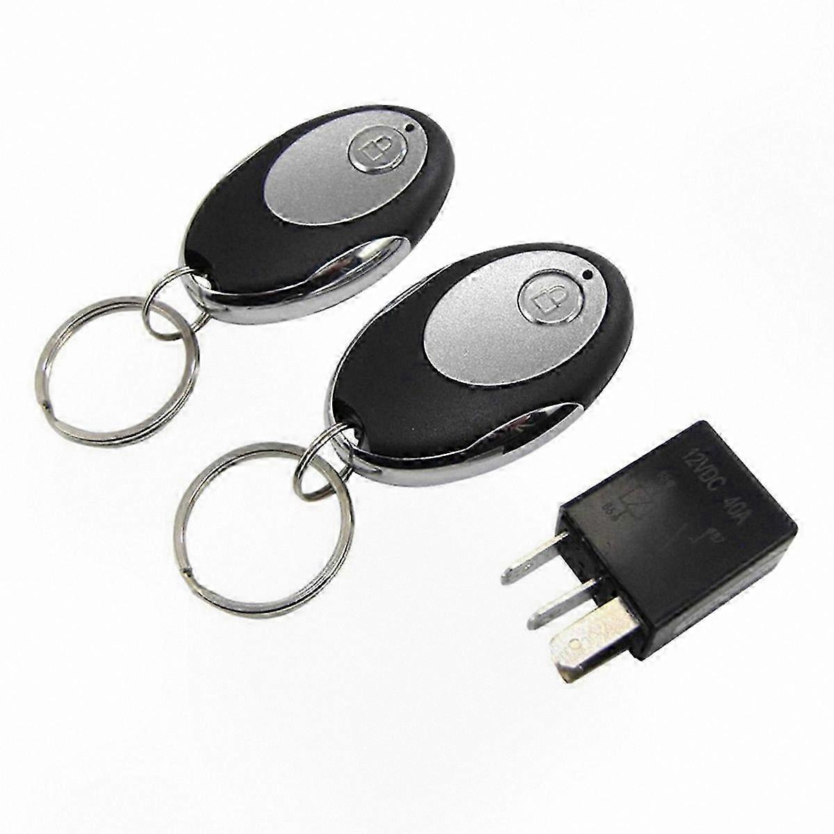 Vehicle Security System with Remote and Fuel Relay Control Integration for Universal Use