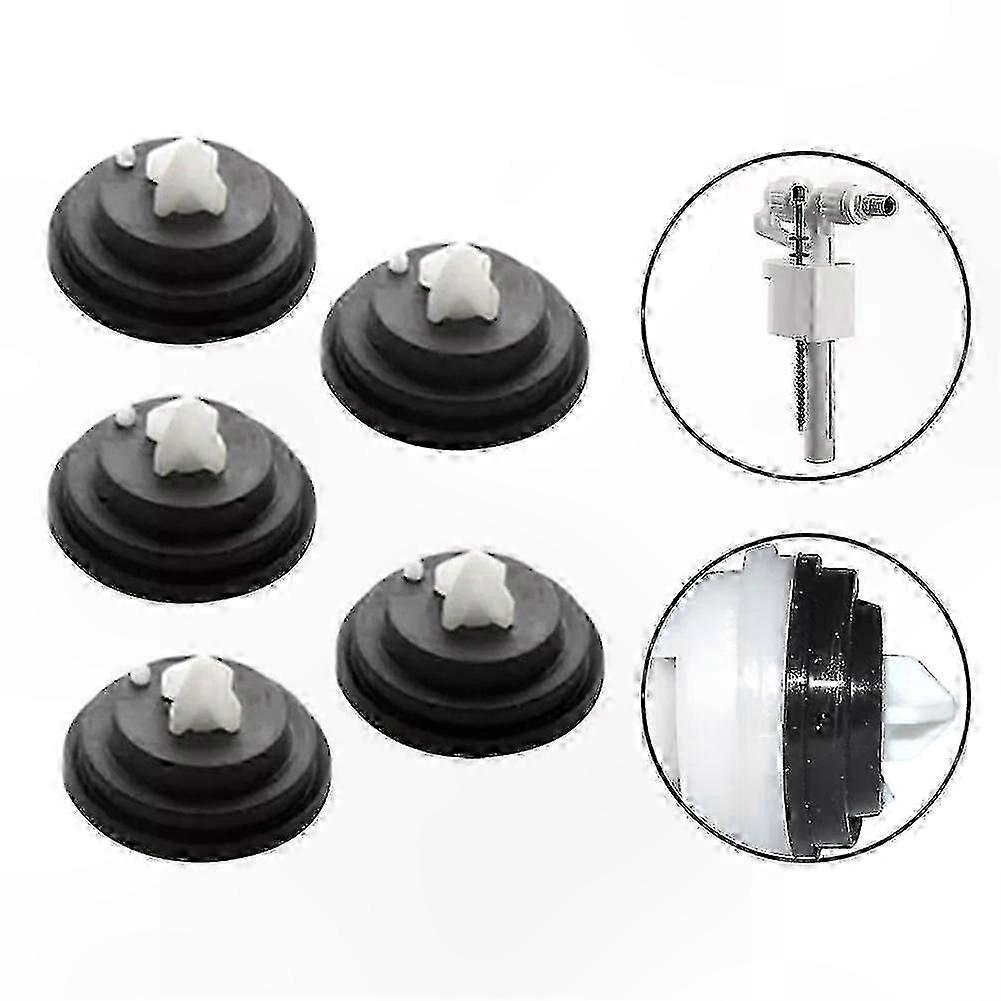 Replacement Rubber Membrane for WC Cistern Filling Valves - 5-Pack Universal Fit