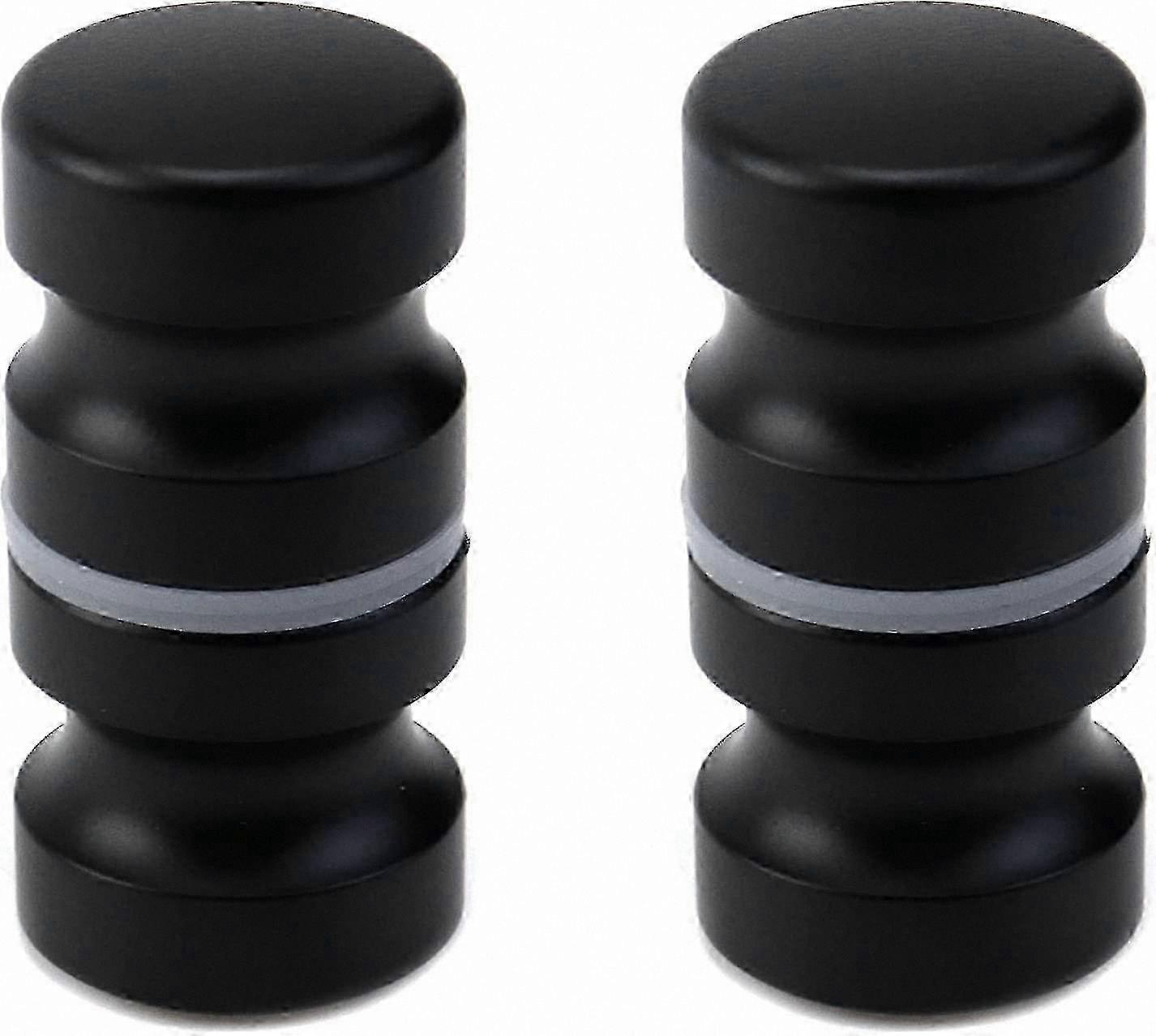 Pair of Black Back-to-Back Handles for Shower Door Pull Knobs Bathroom Use
