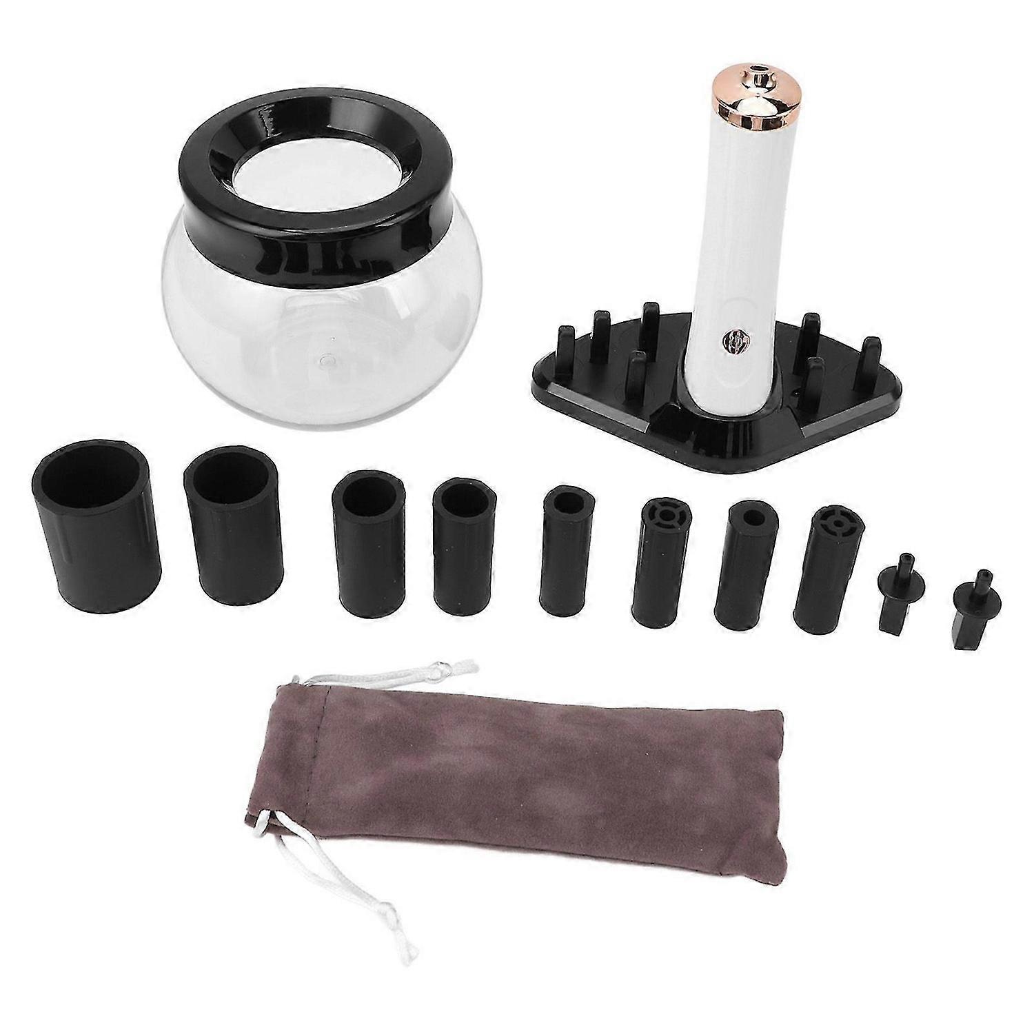 2025 Latest Model Makeup Brush Cleaner Dryer 8 Size Silicone Collars Deep Clea...