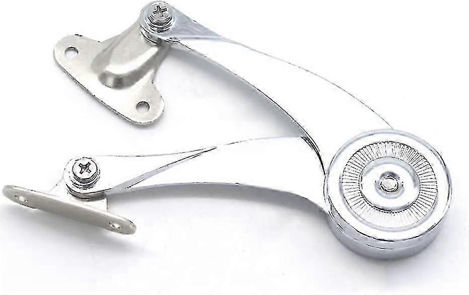 Support Hinge Adjustable Cover Keep Soft Close Hinge Zinc Alloy Slow Buffer (silver) (1pcs)