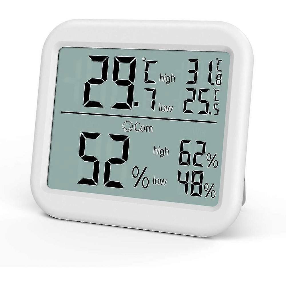 Digital Thermometer And Hygrometer, Large Internal Lcd Thermometer, Temperature And Moisture