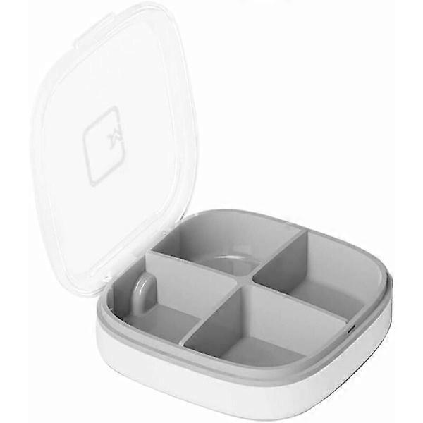 Waterproof Mini Pill Box with 4 Compartments
