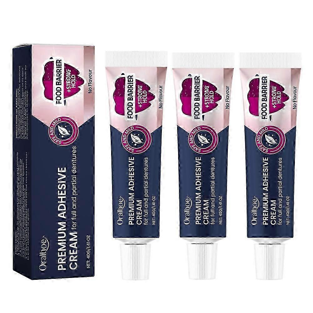 Denture Adhesive Fixing Cream Strong Hold Glue Cull Long Lasting