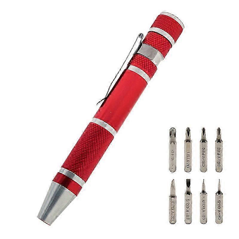 2025 8 In-1 Multi-function Pocket Precision Screwdriver Tool Set Kit Pen Repair Tools