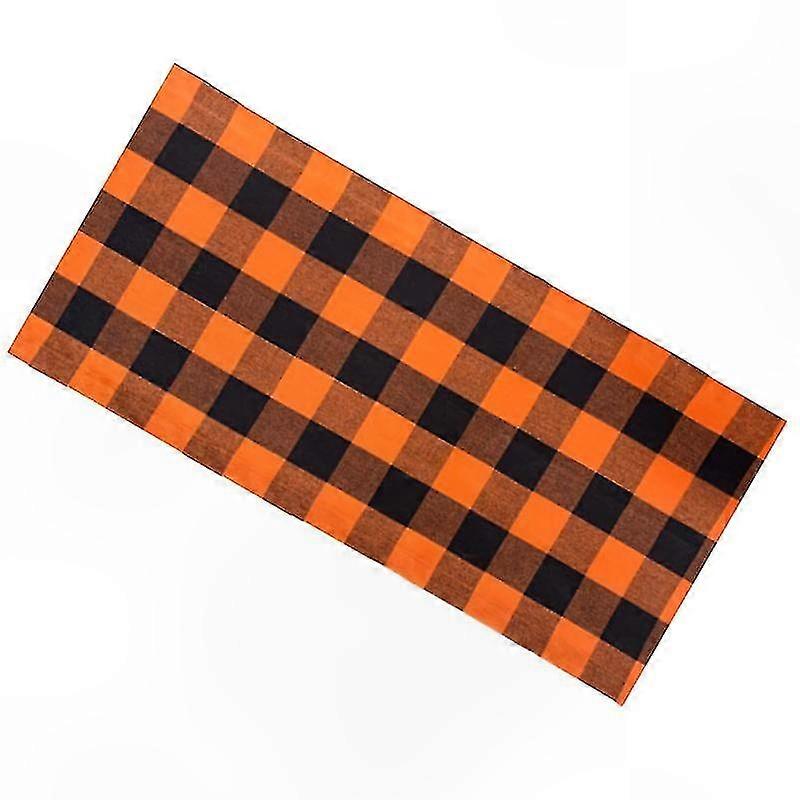 Halloween Checkered Tablecloth, 1 Piece