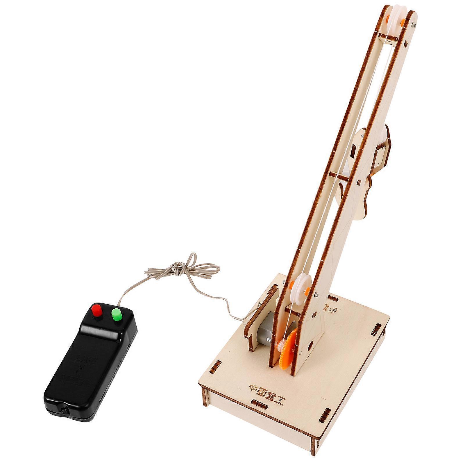 Gear Pulley Set Science Learning Toy for Home 1Set Stem Crane Model