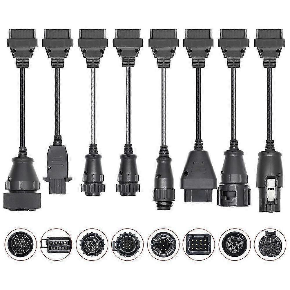 8 in 1 conversion cable for trucks - OBD2 TCS diagnostic tool