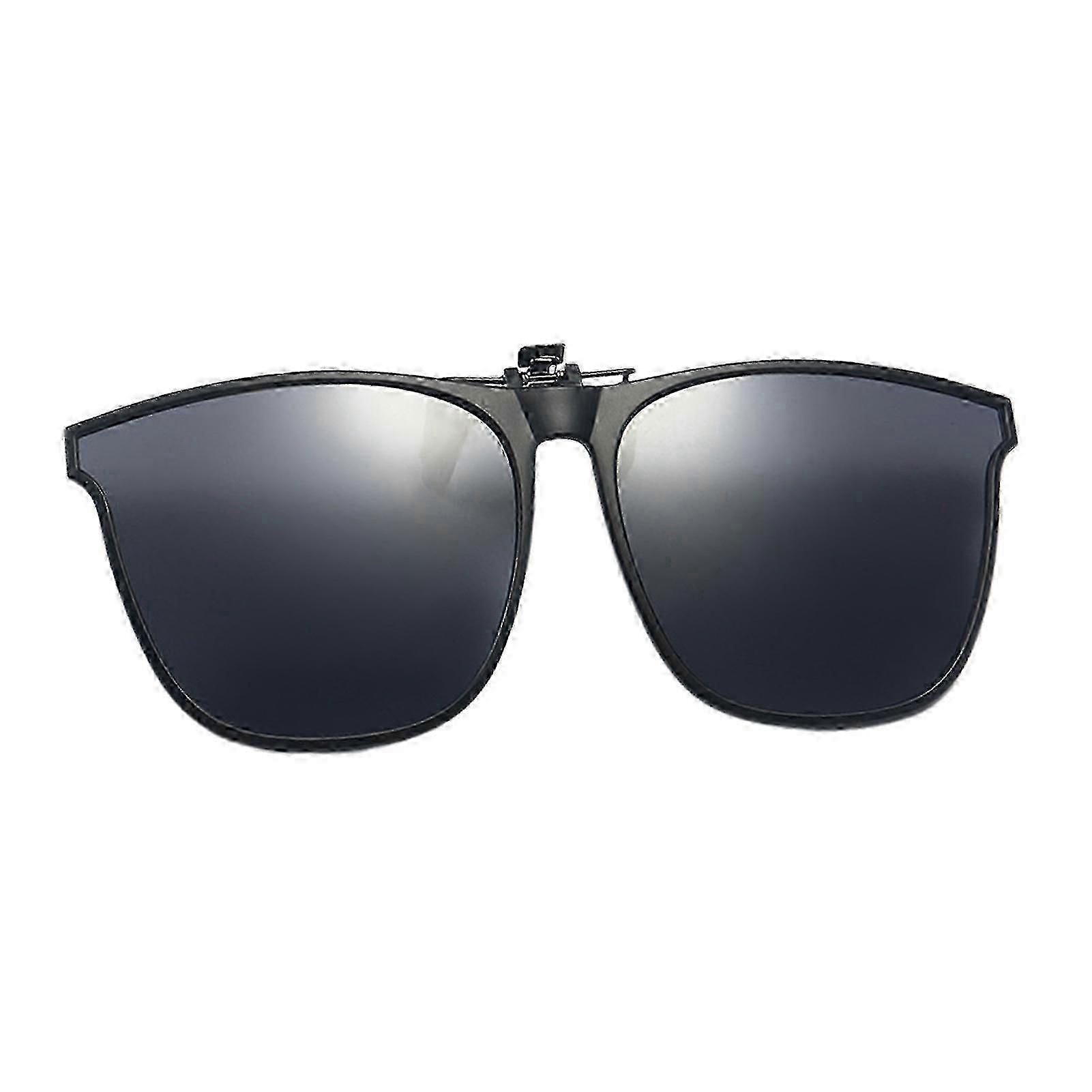 Polarized Clip-on Flip Up Sunglasses for Glasses Wearers - Reduce Eye Fatigue & Block Glare