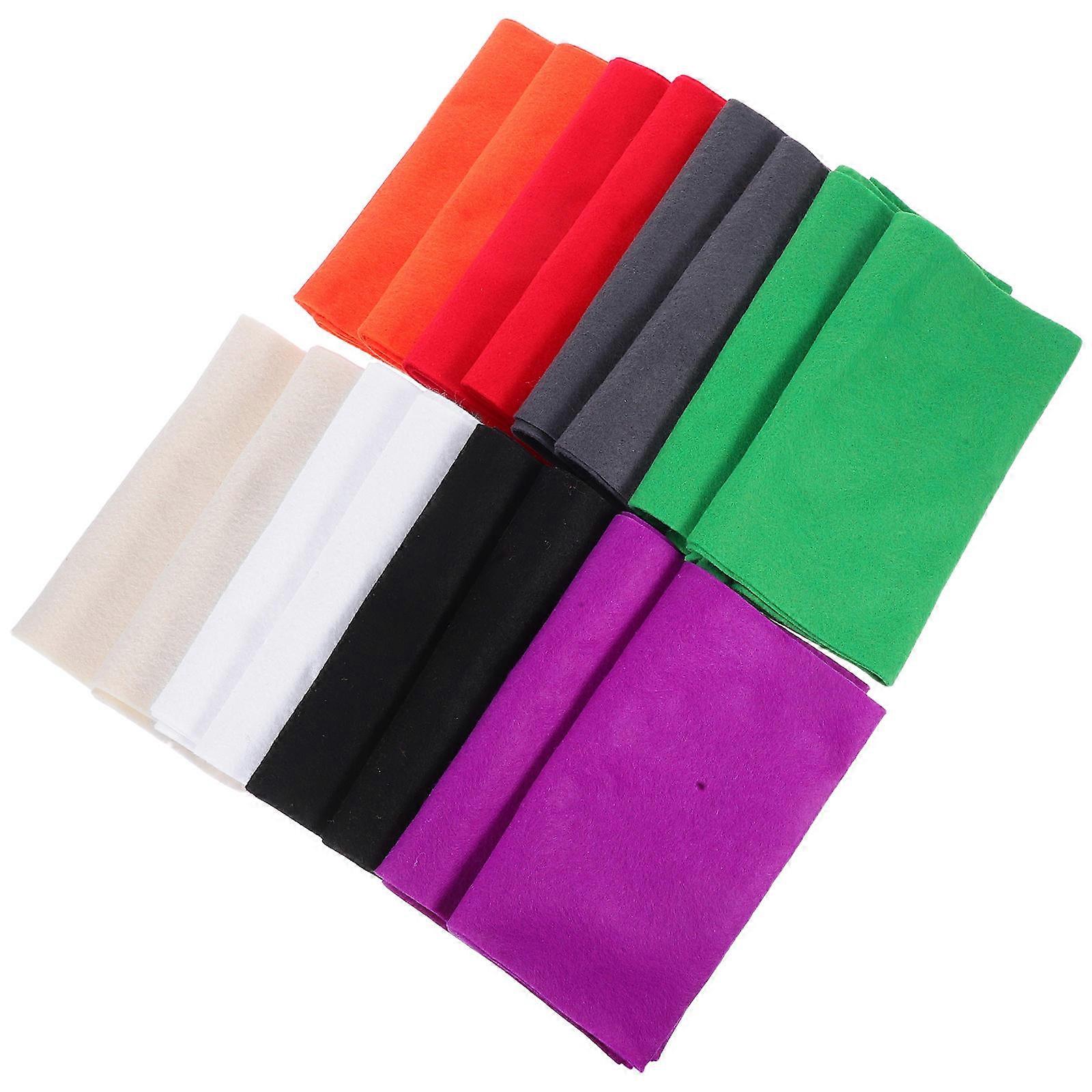 Sewing Fabric Embroidery Fabric Felt Sheets For Crafts Soft And Comfortable To Touch Assorted Color 16Pcs