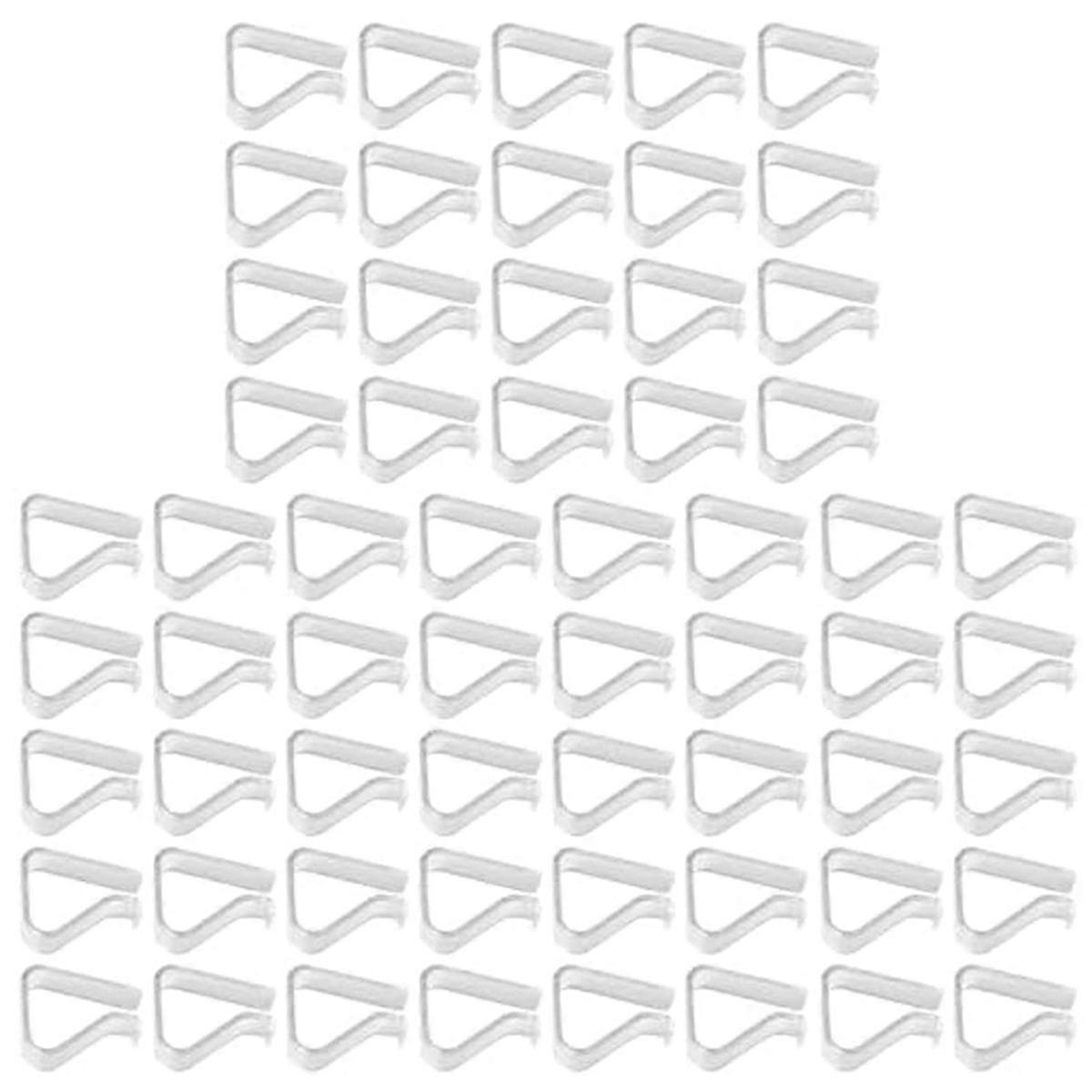 60pcs Transparent Tablecloth Clips Windproof Table Cover Holder