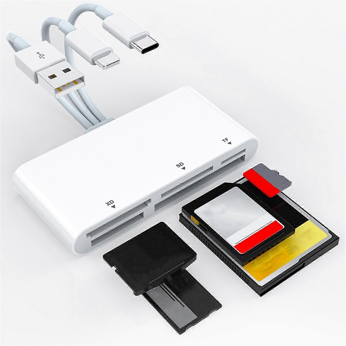 5-in-1 Memory Card Reader USB OTG Adapter TYPE-C card reader