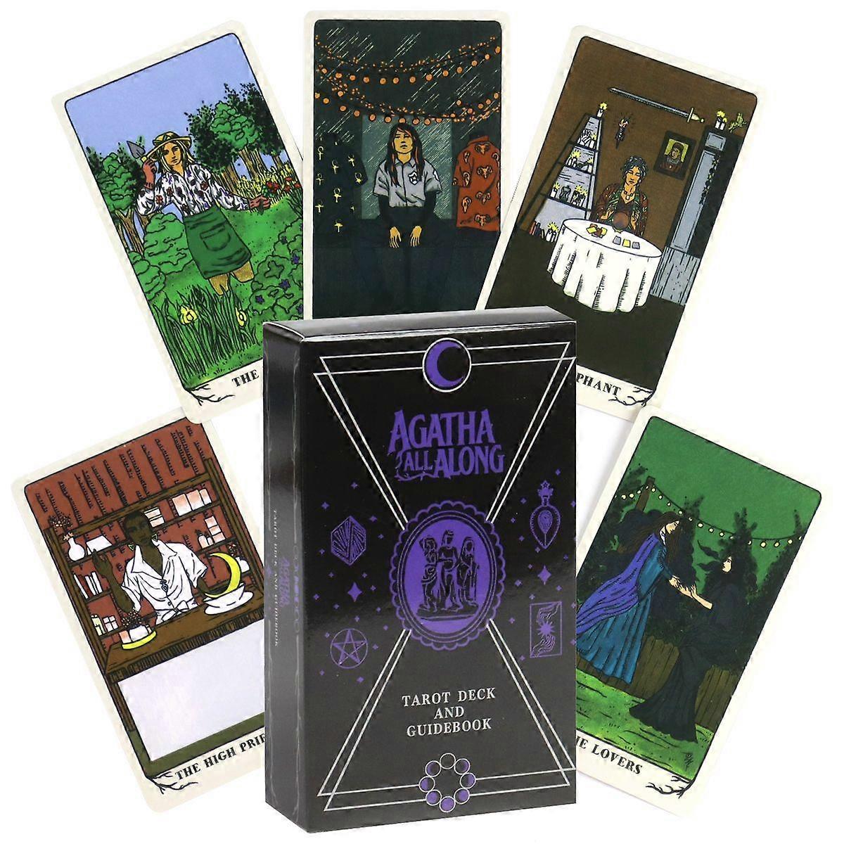 Agatha All Along Tarot Deck 10.3*6cm 78 Pcs Movie Themed Tarot Cards