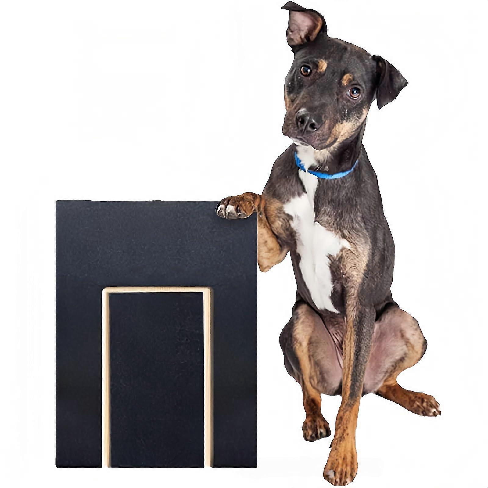 Dog Scratch Pad for Nails Multifunctional Scratching Board With BuiltIn Box Nail File Pad Wooden Scratch Mat Toy