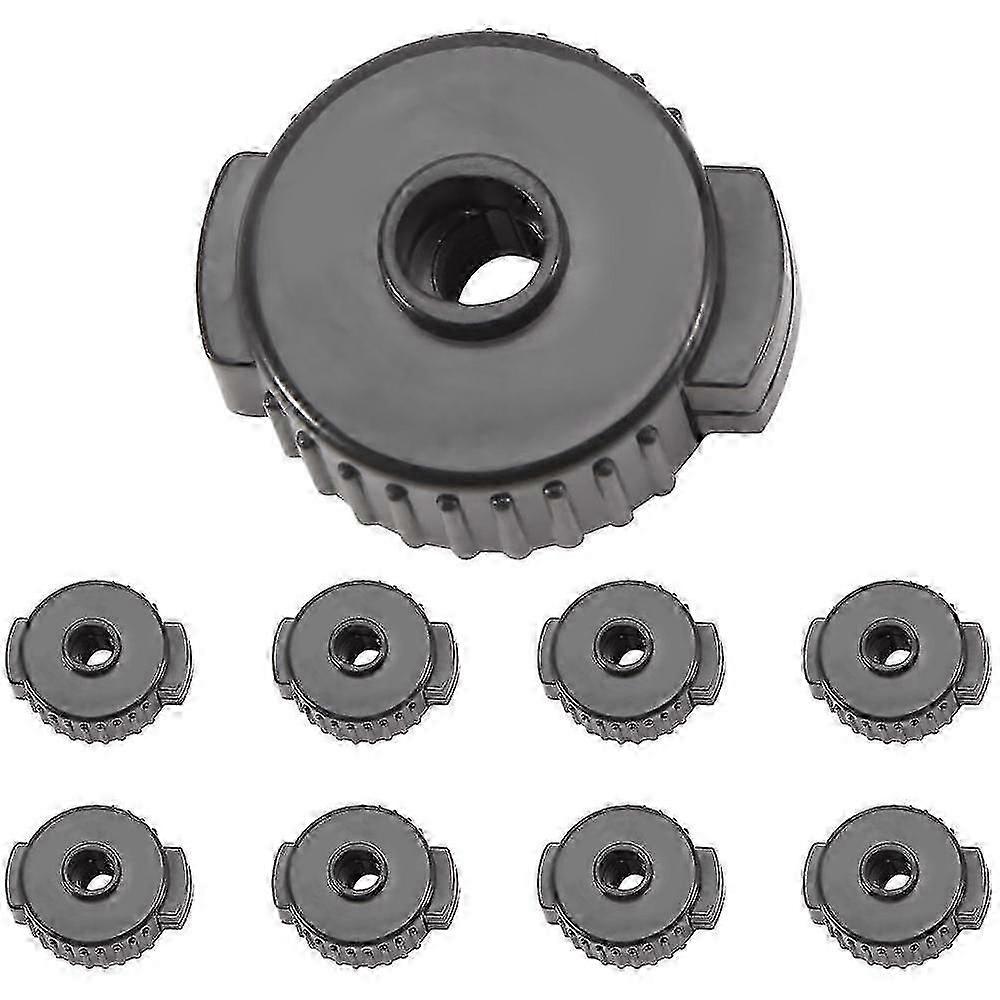 9-Piece ABS Quick Release Nuts for Drum Sets, Easy Assembly for UK Musicians and Drummers