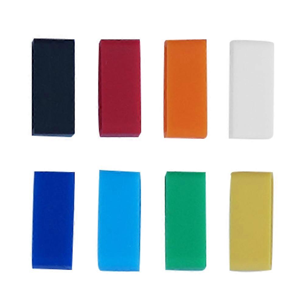 8Pcs Anti-Fall Buckle Silicon Watchband Ring Assorted Colors