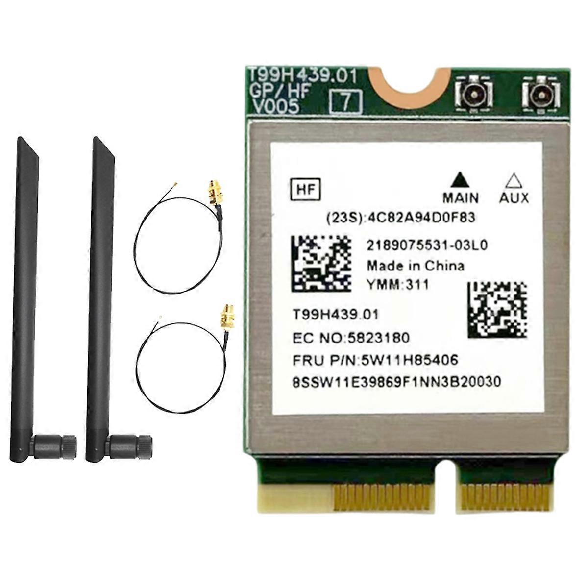 MT7927 WiFi7 Card+2x8DB Antenna 2.4G/5G/6G Tri-Band 8774M MT7927 Wireless WiFi Card BT5.4 Gigabit Wi