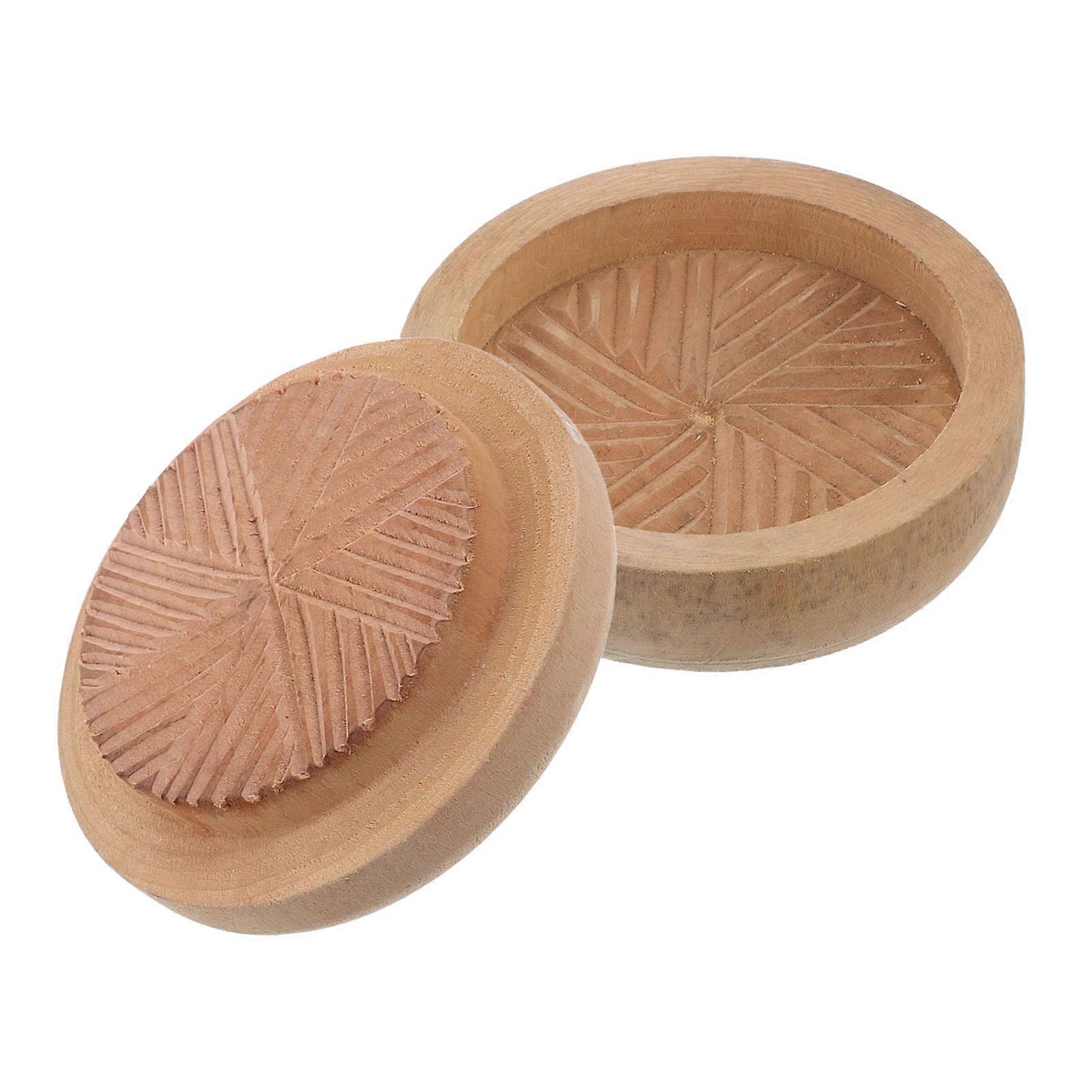 Wooden Wheat Mill Grinder for Efficient Shelling 2Pcs Manual Grain Mill for Home