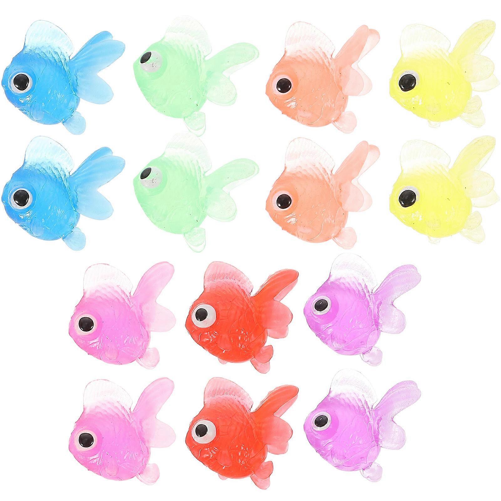 Artificial Small Fish Goldfish Models Educational Toy For Children Nature Exploration 21Pcs