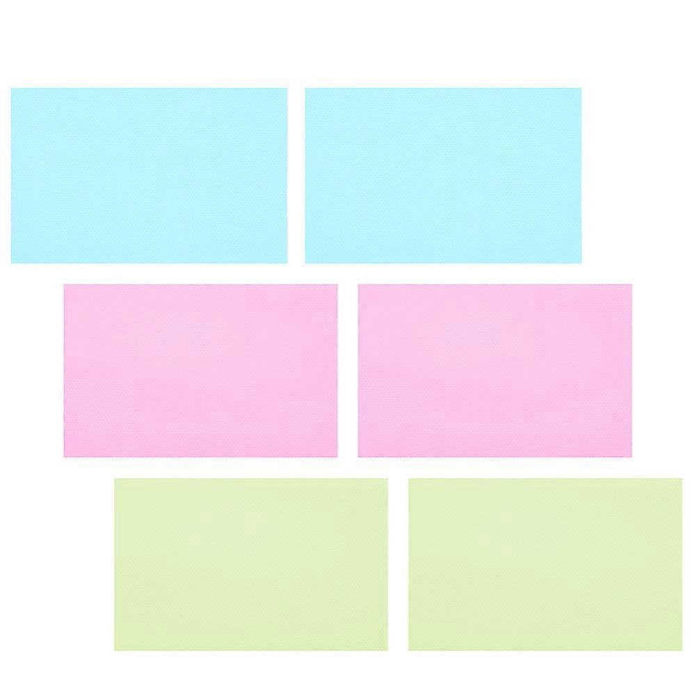 Assorted Color Drawer Mat Refrigerator Pad for Home Use 12Pcs Eva