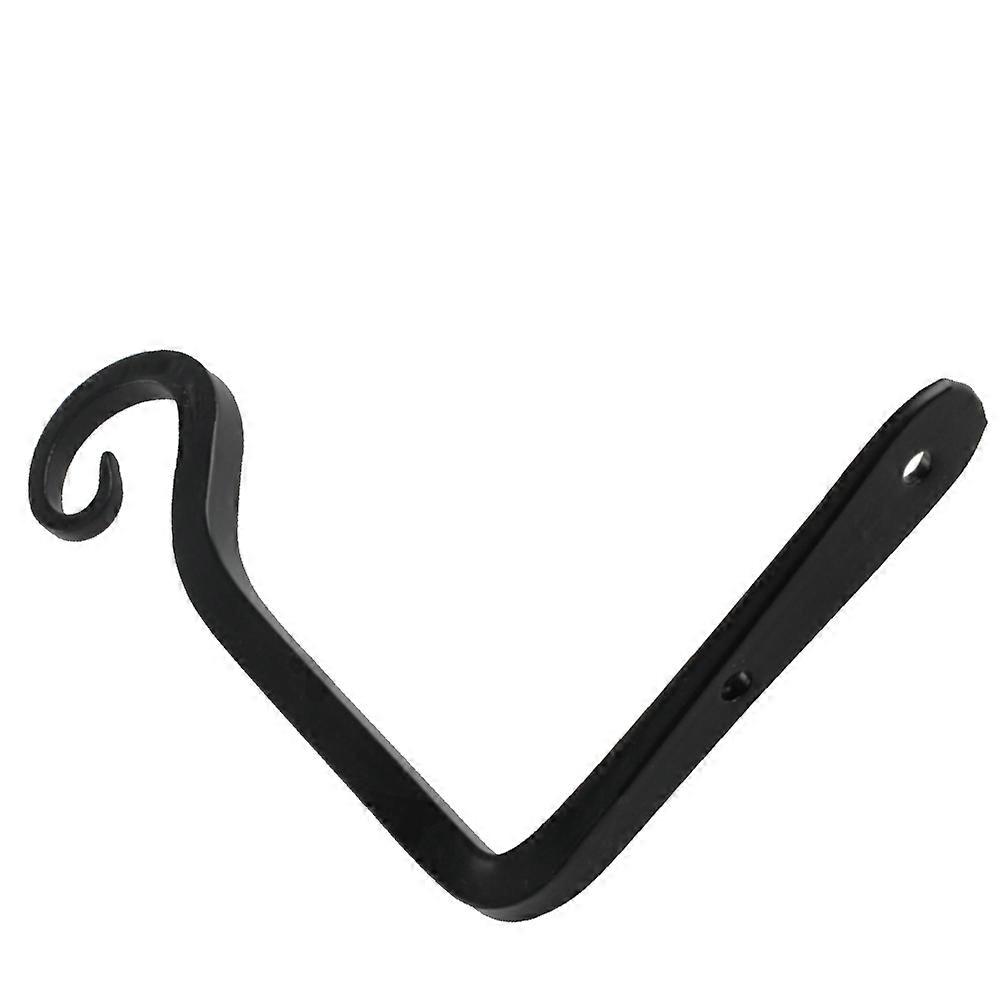 Flowerpot Hook Metal Swivel Hook for Hanging Things Black