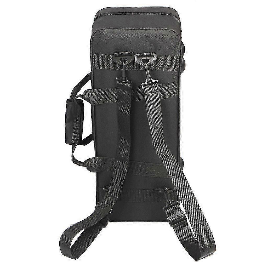 canvas trumpet backpack case with protective interior for musicians