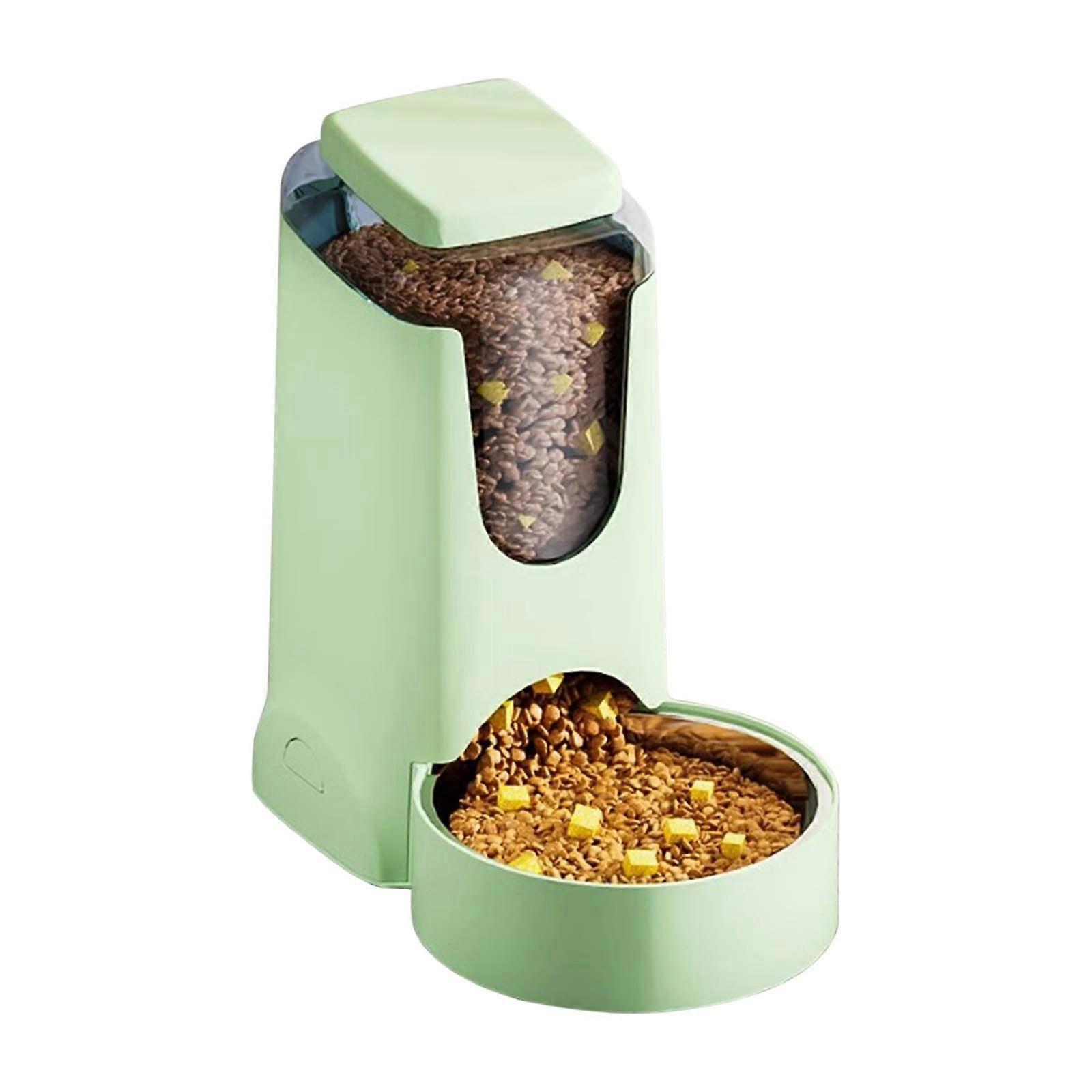 Kafsov Large Capacity Automatic Stainless Steel Pet Feeder, Waterproof, Airtight, Removable Tray for Easy Cleaning, Meal Scheduling for Pets F