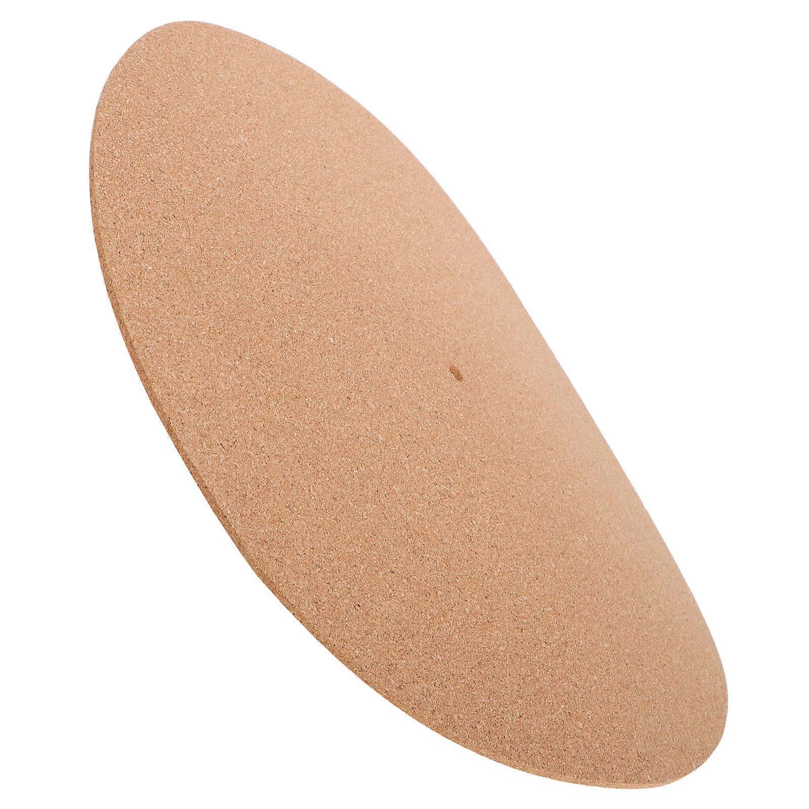Black Vinyl Record Mat Cork Turntable Mat for Record Protection