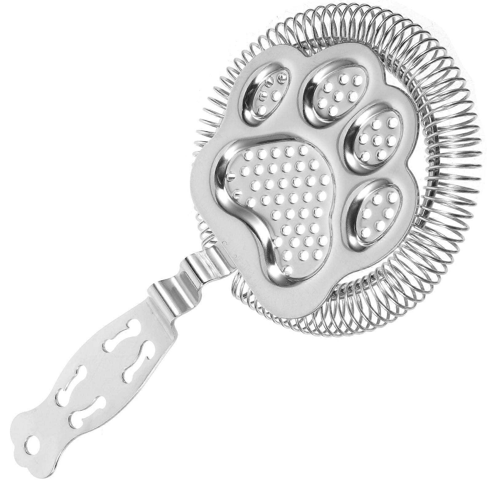 Cocktail Filter Silver Bartender Ice Filter Restaurant Fine Mesh Design 1Set