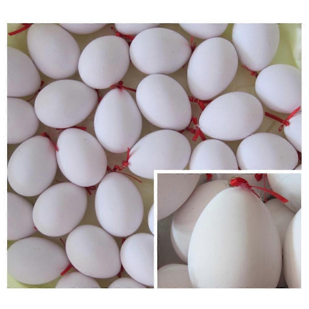 Plastic Simulation Eggs Faux Easter Eggs for Children 10Pcs Set