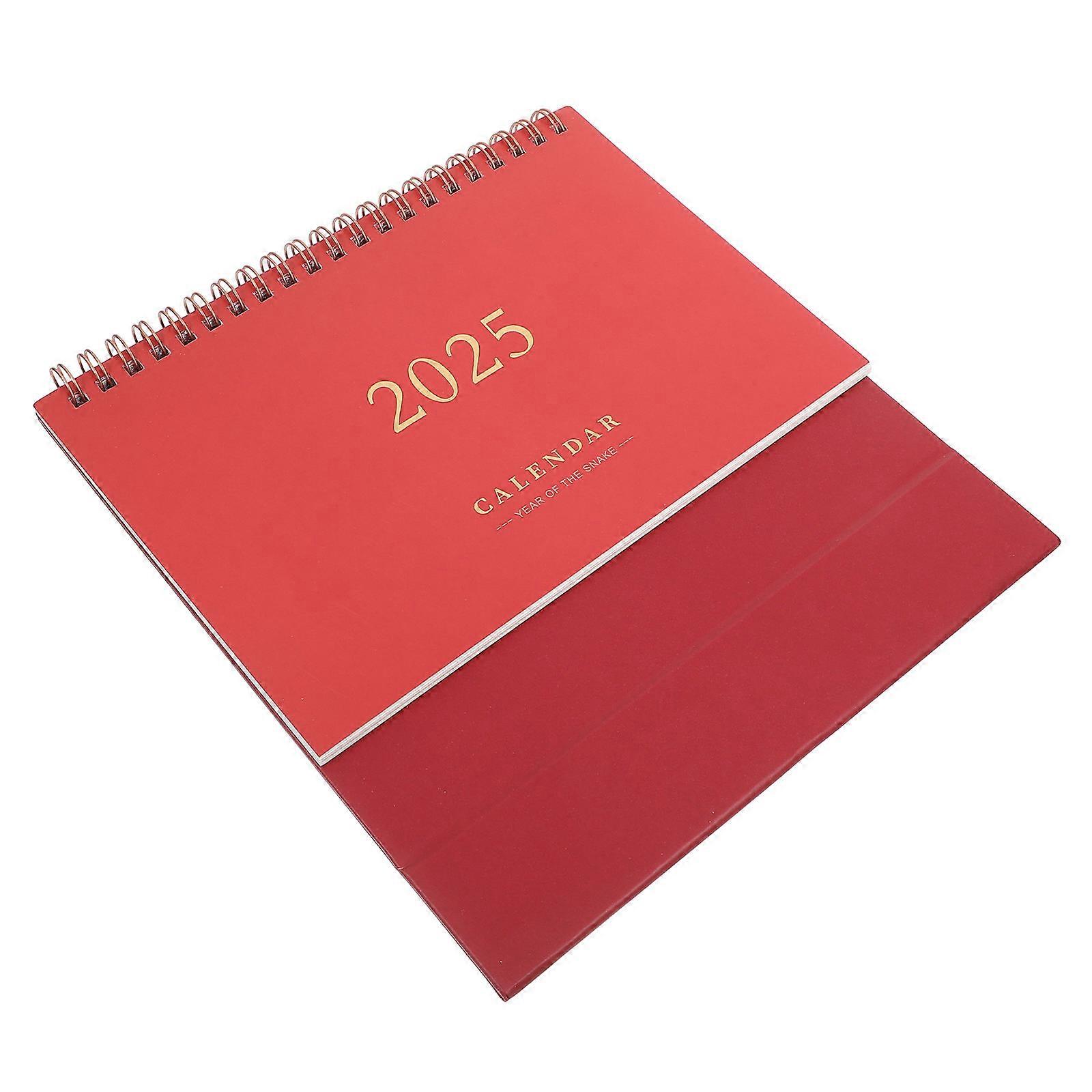 Academic Desk Calendar Spiral Binding for Home Use 2Pcs Year Calendar