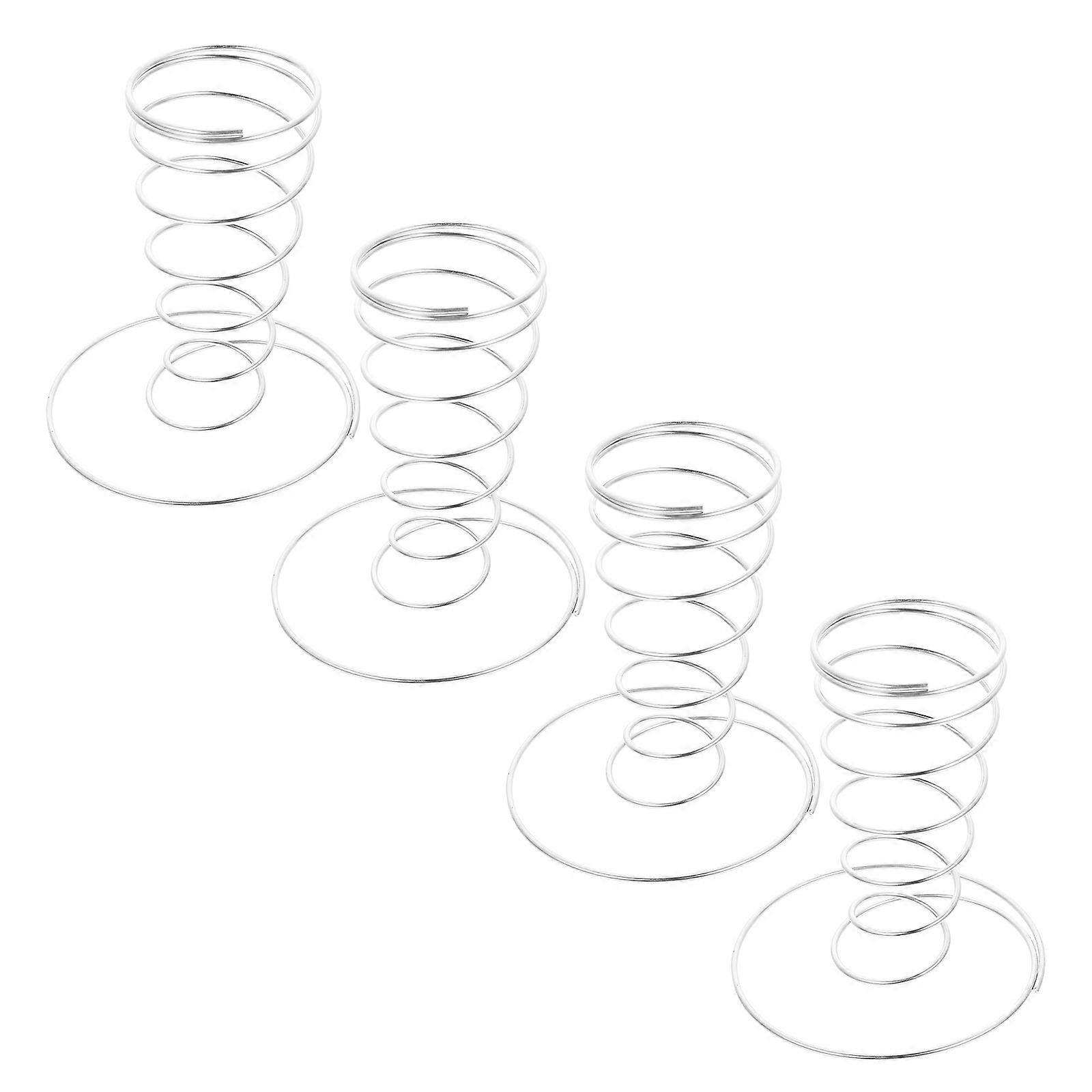 Ice Cream Cone Stand Desk Holder for Display Use 16Pcs Silver Set