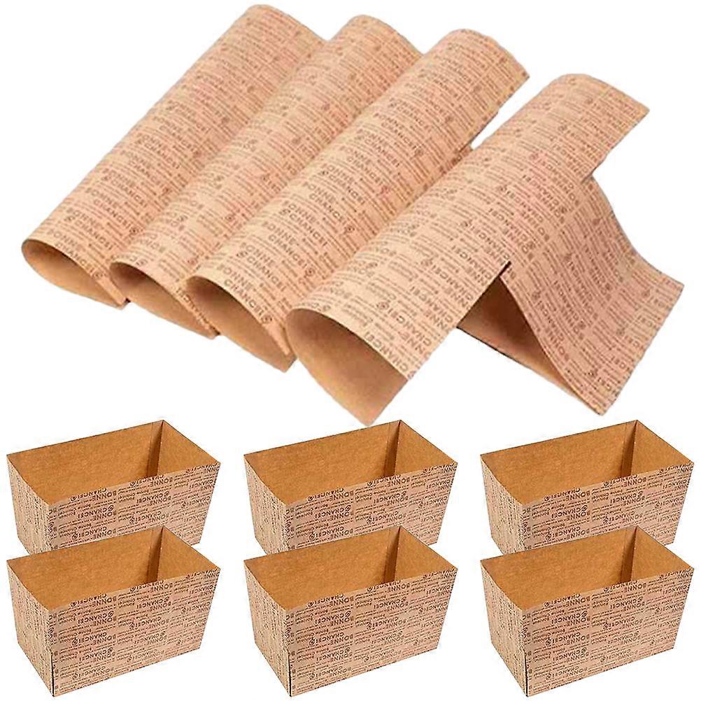 Brødforme Pergament Bagepapir Fødevaresikkert Engangsbagepapir Til Hjemmebagere 15,4x8,6 cm 50 Ark